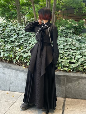 「アイテム（スカート）」を使った、MIHOさん（レディース・153cm）の秋コーディネート