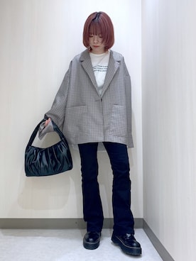「ストリートカジュアル」｜「アイテム（その他）」を使った、しらこさん（レディース・153cm）の秋コーディネート