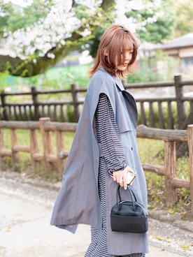 「花見コーデ」｜「アイテム（ワンピース）」を使った、しらこさん（レディース・153cm）の春コーディネート