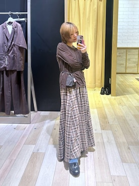 しらこさん(レディース・154cm)の秋コーディネート