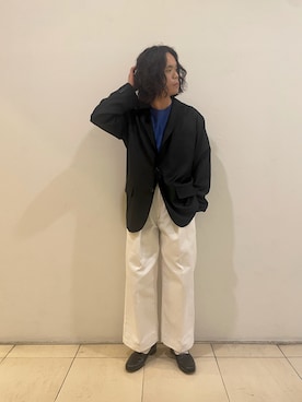 佐藤 智哉さんの「Saby/サバイ/saby x Dickies / TYPE "TUCK BAGGY" /タックバギーパンツ」を使ったコーディネート