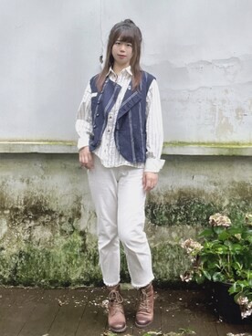 「アイテム（ベスト）」を使った、- MirrorMoon-さん（レディース・160cm・30代）の夏コーディネート