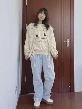 「アイテム（ベスト）」を使った、- MirrorMoon-さん（レディース・160cm・30代）の秋コーディネート