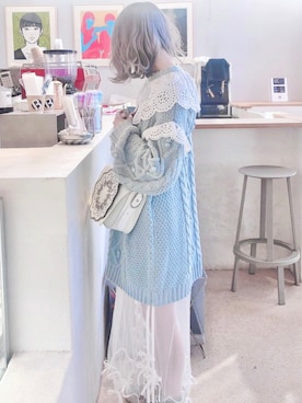 「パステルコーデ」｜manaさん（レディース・160cm）の秋コーディネート