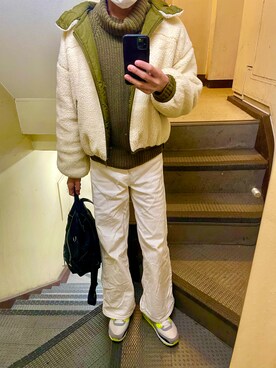 「FOREVER 21（フォーエバー トゥエンティーワン）のアイテム（トップス）」を使った、JUNさん（メンズ・167cm）の冬コーディネート