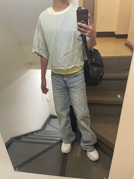 「アイテム（イエロー系）」を使った、JUNさん（メンズ・167cm・30代）の秋コーディネート