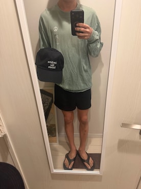 「H&M（エイチ・アンド・エム）のアイテム（キャップ）」を使った、JUNさん（メンズ・167cm）の秋コーディネート