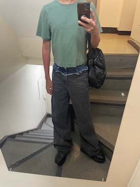 「アイテム（スニーカー）」を使った、JUNさん（メンズ・167cm・30代）の夏コーディネート