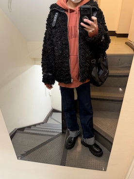 「SHEEN（シーン）のアイテム」を使った、JUNさん（メンズ・167cm）の冬コーディネート