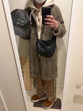 「SHEEN（シーン）のアイテム（帽子）」を使った、JUNさん（メンズ・167cm）の春コーディネート