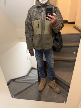 「SHEEN（シーン）のアイテム」を使った、JUNさん（メンズ・167cm）の冬コーディネート