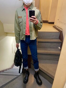 「MOUSSY（マウジー）のアイテム（ジャケット/アウター）」を使った、JUNさん（メンズ・167cm）の秋コーディネート