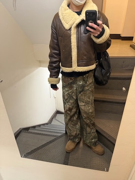 「SHEEN（シーン）のアイテム」を使った、JUNさん（メンズ・167cm）の冬コーディネート