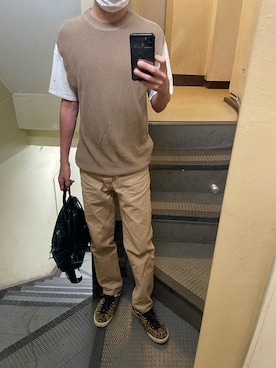 「FOREVER 21（フォーエバー トゥエンティーワン）のアイテム（トップス）」を使った、JUNさん（メンズ・167cm）の秋コーディネート