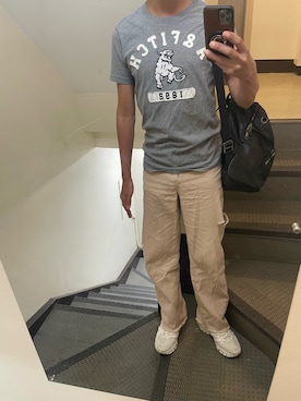 「アイテム（トップス）」を使った、JUNさん（メンズ・167cm・30代）の秋コーディネート
