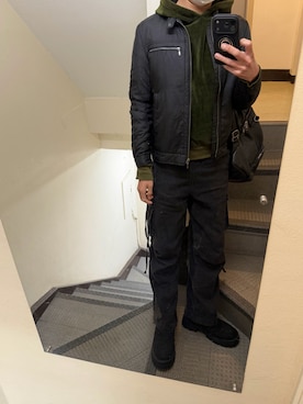 「アイテム（その他アウター）」を使った、JUNさん（メンズ・167cm・30代）の冬コーディネート