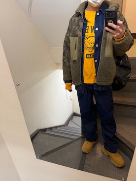 「H&M（エイチ・アンド・エム）のアイテム」を使った、JUNさん（メンズ・167cm）の春コーディネート