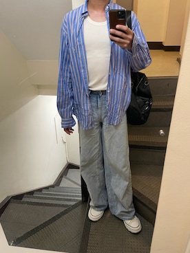 「アイテム（タンクトップ）」を使った、JUNさん（メンズ・167cm・30代）の夏コーディネート