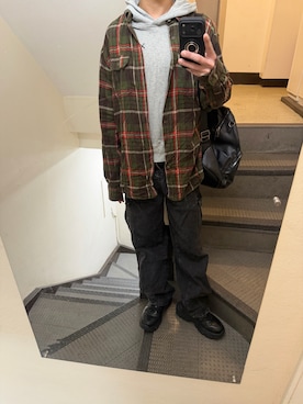 「アイテム（パーカー）」を使った、JUNさん（メンズ・167cm・30代）の秋コーディネート