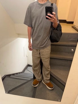 「H&M（エイチ・アンド・エム）のアイテム（パンツ）」を使った、JUNさん（メンズ・167cm）の夏コーディネート