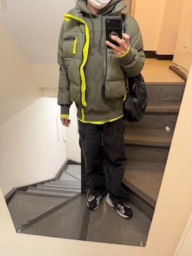 「SHEEN（シーン）のアイテム」を使った、JUNさん（メンズ・167cm）の冬コーディネート