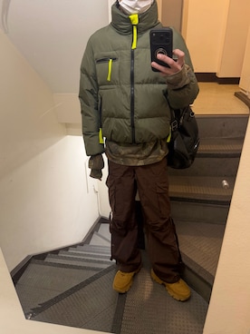 「SHEEN（シーン）のアイテム」を使った、JUNさん（メンズ・167cm）の冬コーディネート