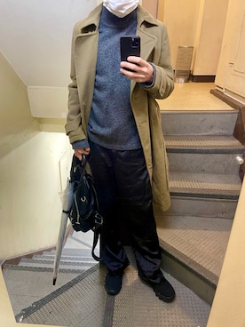 「CINEMA CLUB（シネマクラブ）のアイテム」を使った、JUNさん（メンズ・167cm）の冬コーディネート