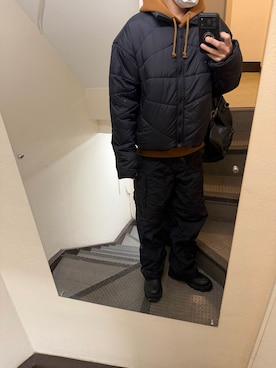 「SHEEN（シーン）のアイテム」を使った、JUNさん（メンズ・167cm）の冬コーディネート