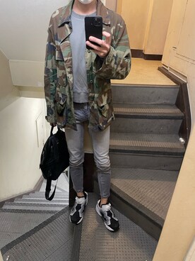 「ANAP（アナップ）のアイテム」を使った、JUNさん（メンズ・167cm）の秋コーディネート