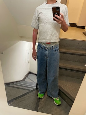 「アイテム（スニーカー）」を使った、JUNさん（メンズ・167cm・30代）の夏コーディネート