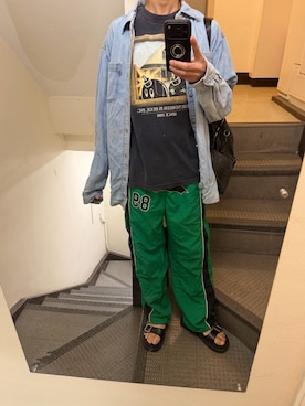 「Levi's（リーバイス）のアイテム（トップス）」を使った、JUNさん（メンズ・167cm）の夏コーディネート