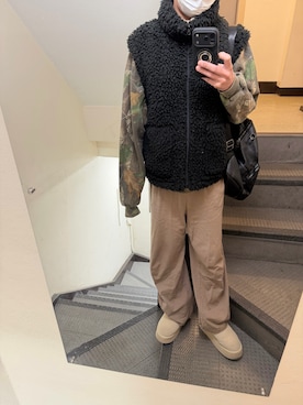 「アイテム（その他アウター）」を使った、JUNさん（メンズ・167cm・30代）の冬コーディネート