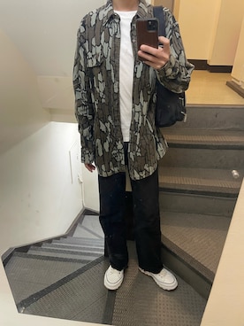 「Walls（ウォールズ）のアイテム」を使った、JUNさん（メンズ・167cm）の秋コーディネート