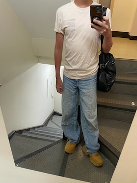 「アイテム（デニムパンツ）」を使った、JUNさん（メンズ・167cm・30代）の夏コーディネート