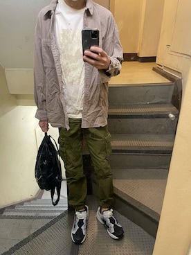 「FOREVER 21（フォーエバー トゥエンティーワン）のアイテム（パンツ）」を使った、JUNさん（メンズ・167cm）の秋コーディネート