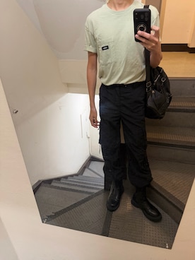 「H&M（エイチ・アンド・エム）のアイテム」を使った、JUNさん（メンズ・167cm）の夏コーディネート