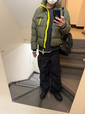 「アイテム（スウェット）」を使った、JUNさん（メンズ・167cm・30代）の冬コーディネート