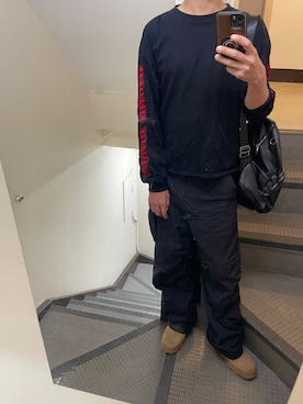「アイテム（ブーツ）」を使った、JUNさん（メンズ・167cm・30代）の秋コーディネート