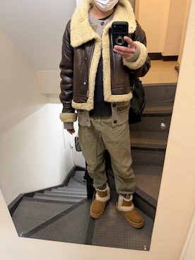 「SHEEN（シーン）のアイテム」を使った、JUNさん（メンズ・167cm）の冬コーディネート