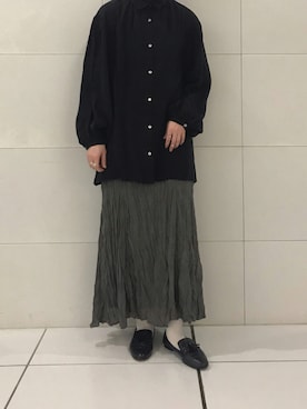 「ワッシャースカート」｜mdt7さん（レディース・164cm）の夏コーディネート