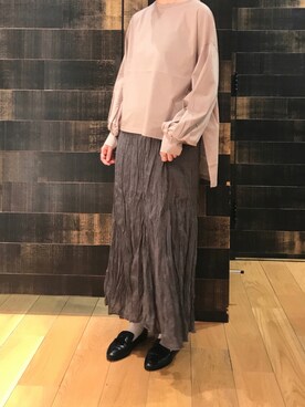 「ワッシャースカート」｜mdt7さん（レディース・164cm）の夏コーディネート