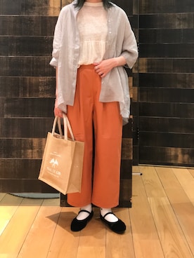 「ジュートバッグ」｜mdt7さん（レディース・164cm）の春コーディネート