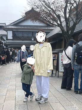 「春服みてみて」｜「アイテム（スウェットパンツ）」を使った、miさん（レディース・162cm）の春コーディネート