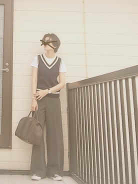 「UNIQLO U」｜miminyさん（レディース・172cm）の夏コーディネート