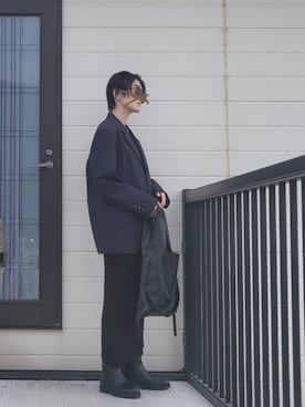 「アイテム（テーラードジャケット）」を使った、miminyさん（レディース・173cm）の秋コーディネート