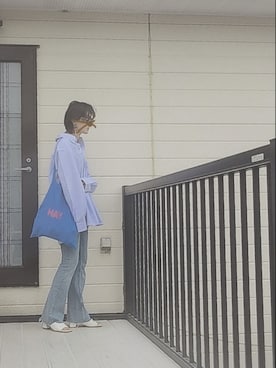 「フレアデニム」｜miminyさん（レディース・172cm）の春コーディネート