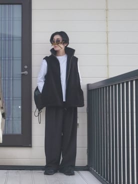 「アイテム（その他アウター）」を使った、miminyさん（レディース・173cm）の秋コーディネート