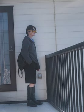 「アイテム（バックパック/リュック）」を使った、miminyさん（レディース・173cm）の秋コーディネート