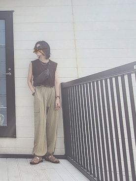 「TODAYFUL（トゥデイフル）のアイテム（ボディバッグ/ウエストポーチ）」を使った、miminyさん（レディース・172cm）の秋コーディネート