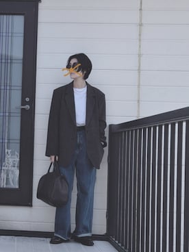 「H&M（エイチ・アンド・エム）のアイテム（シューズ）」を使った、miminyさん（レディース・173cm）の春コーディネート